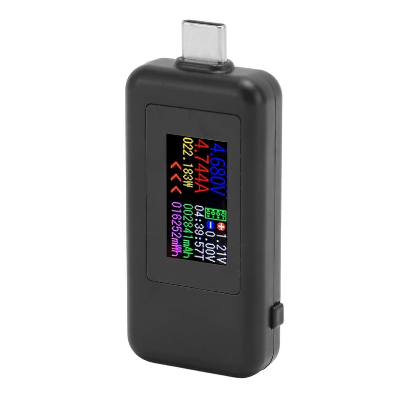 USB Type C Digital Display Voltage Current Meter Compact Plastic Case for Mobile Phone - Image 3